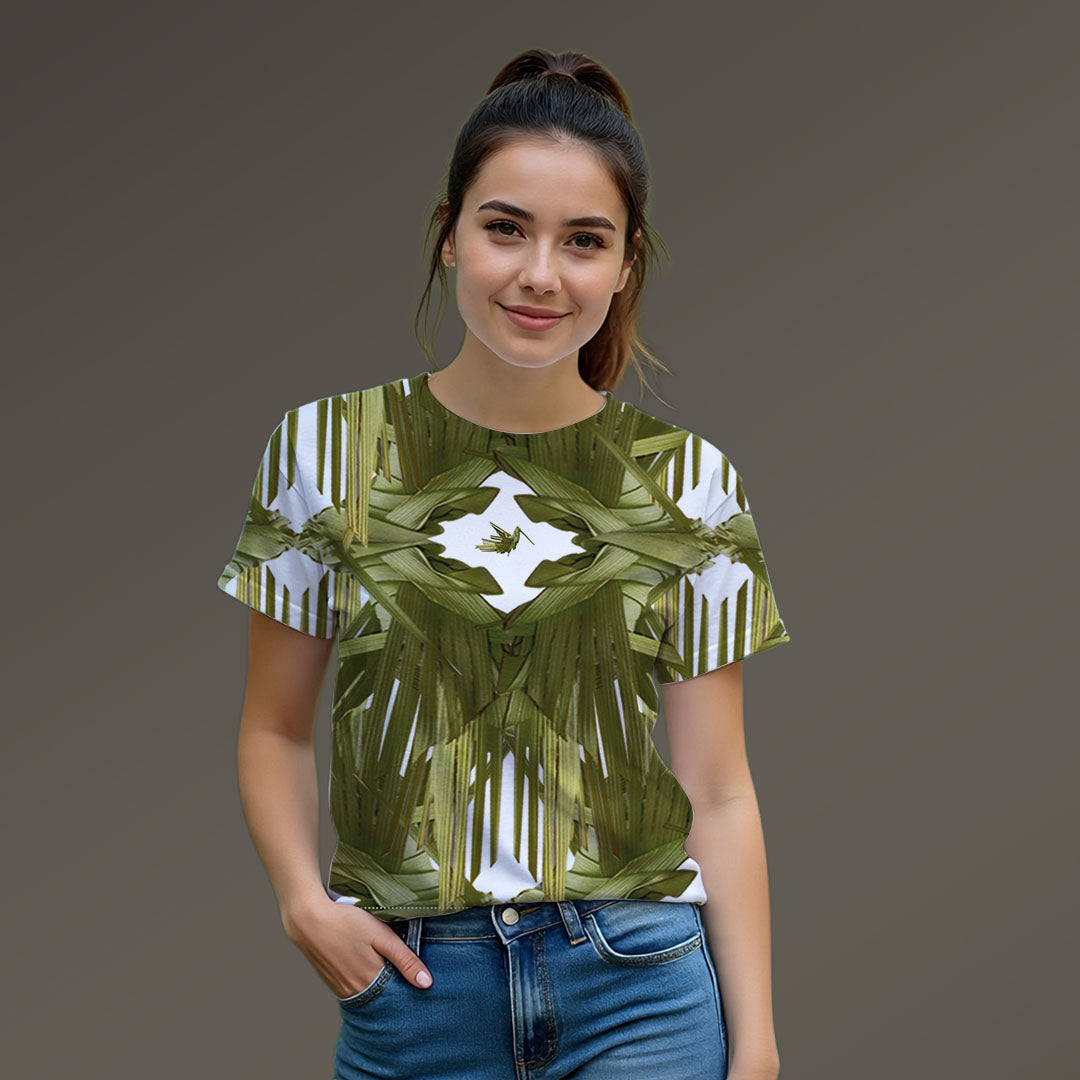 PLAYERA COLIBRÍ PALMA FULL PRINT